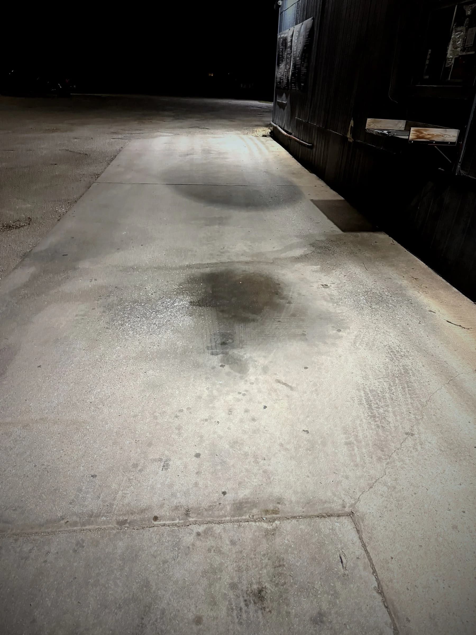 Commercial parking lot — before, photo 1
