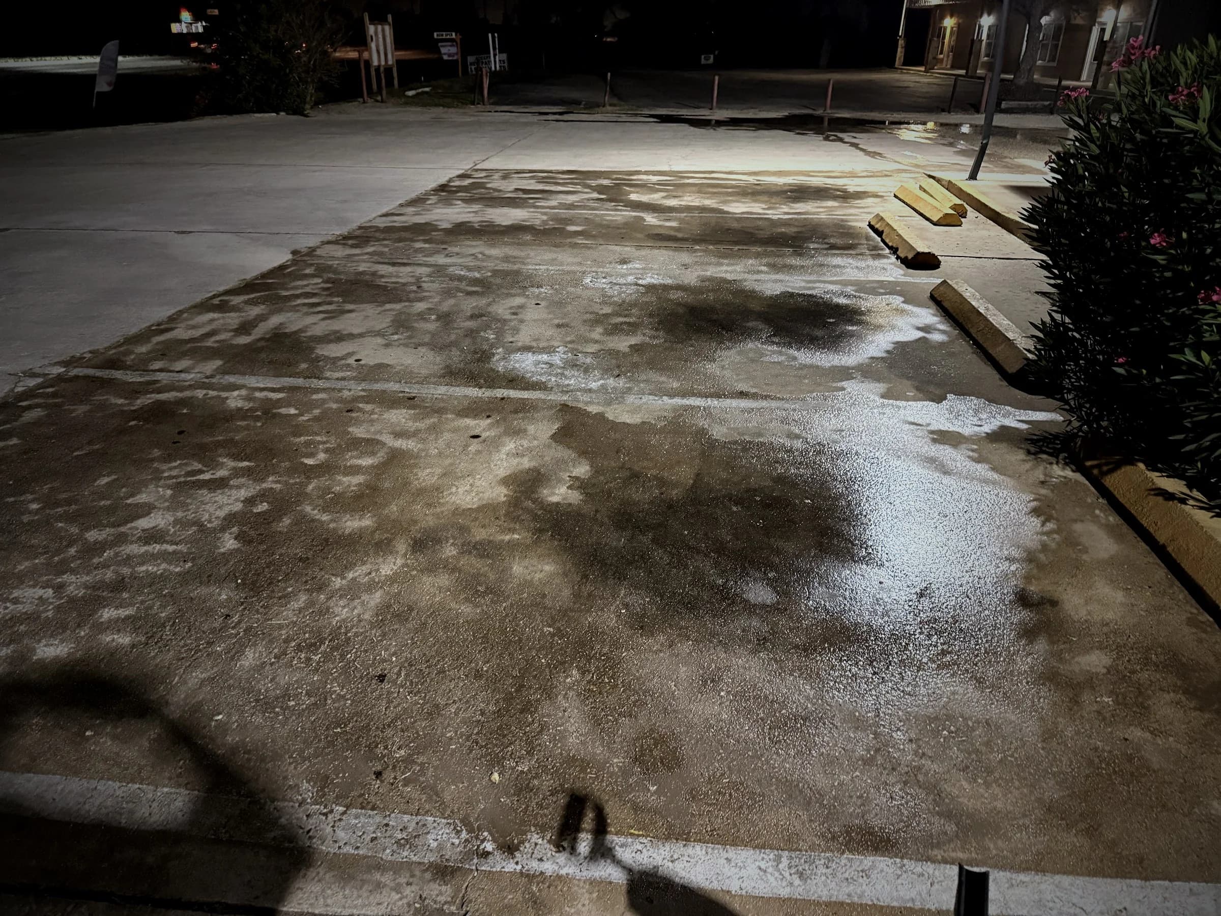Commercial parking lot — before, photo 2